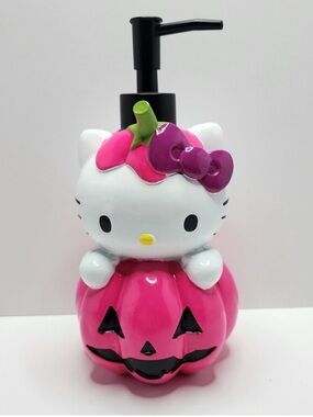Hello Kitty Soap Dispenser Pink Pumpkin Halloween